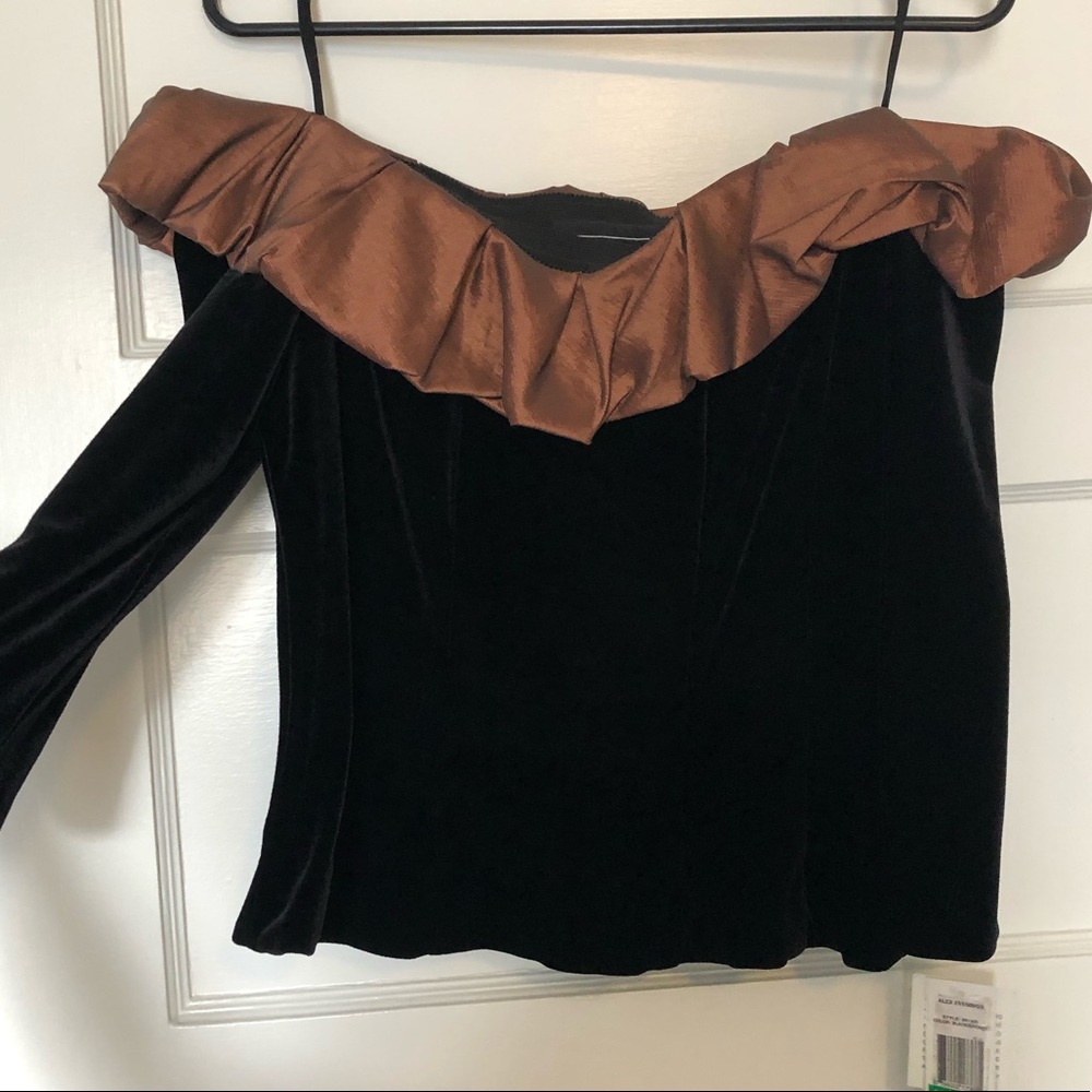 Alex Evenings Off the Shoulder Blouse